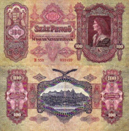*100 maďarských pengő Maďarsko 1930, P98 XF - Kliknutím na obrázok zatvorte -